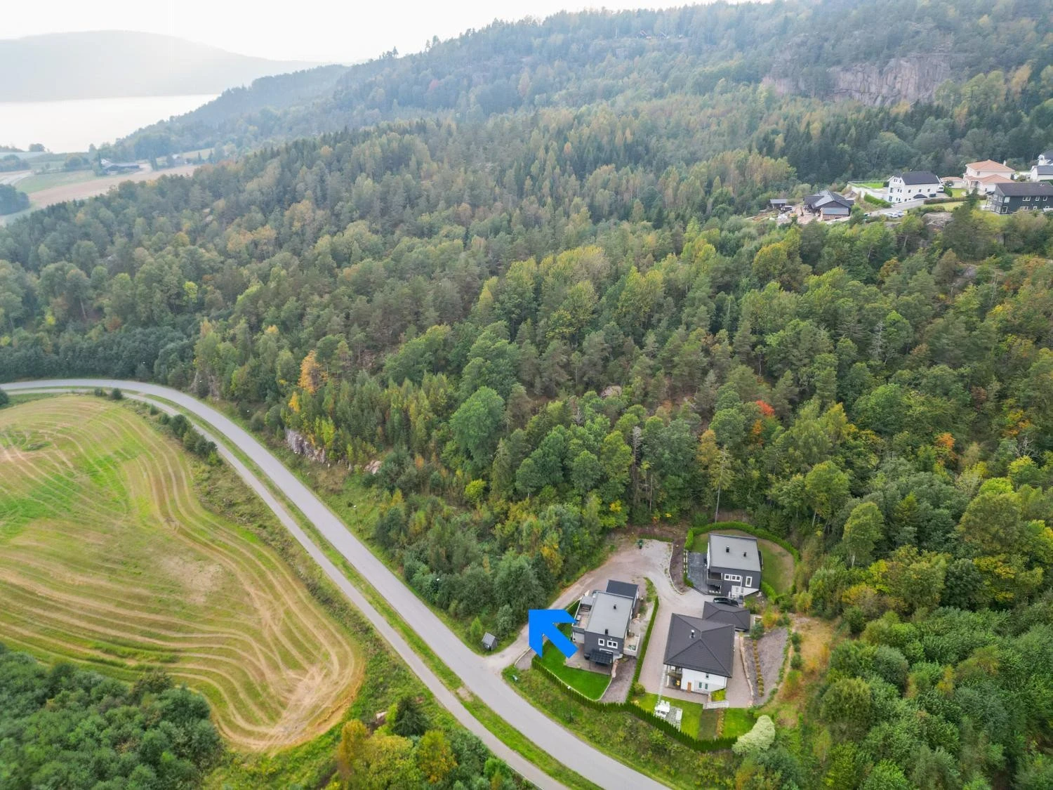 Oversiktsbilde over tomta Galleribilde
