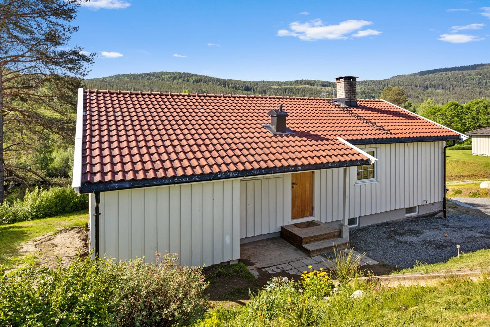 Hus fra bakside Galleribilde