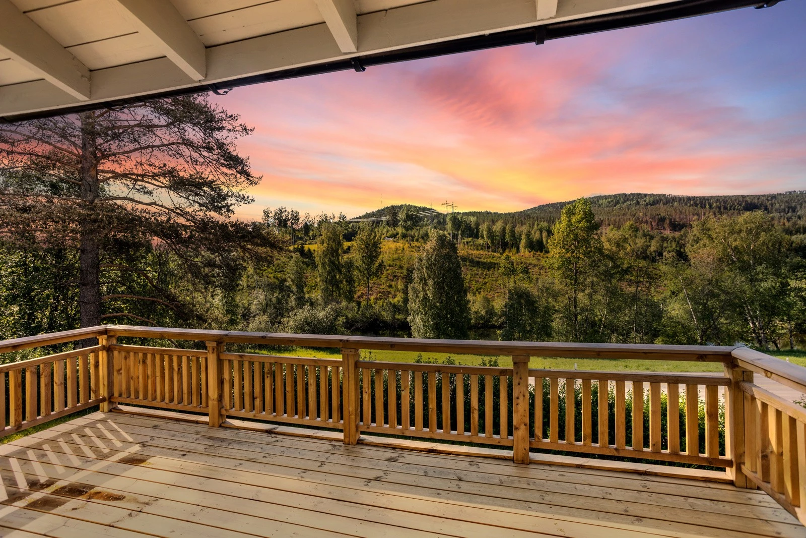 Utsikt fra terrasse Galleribilde
