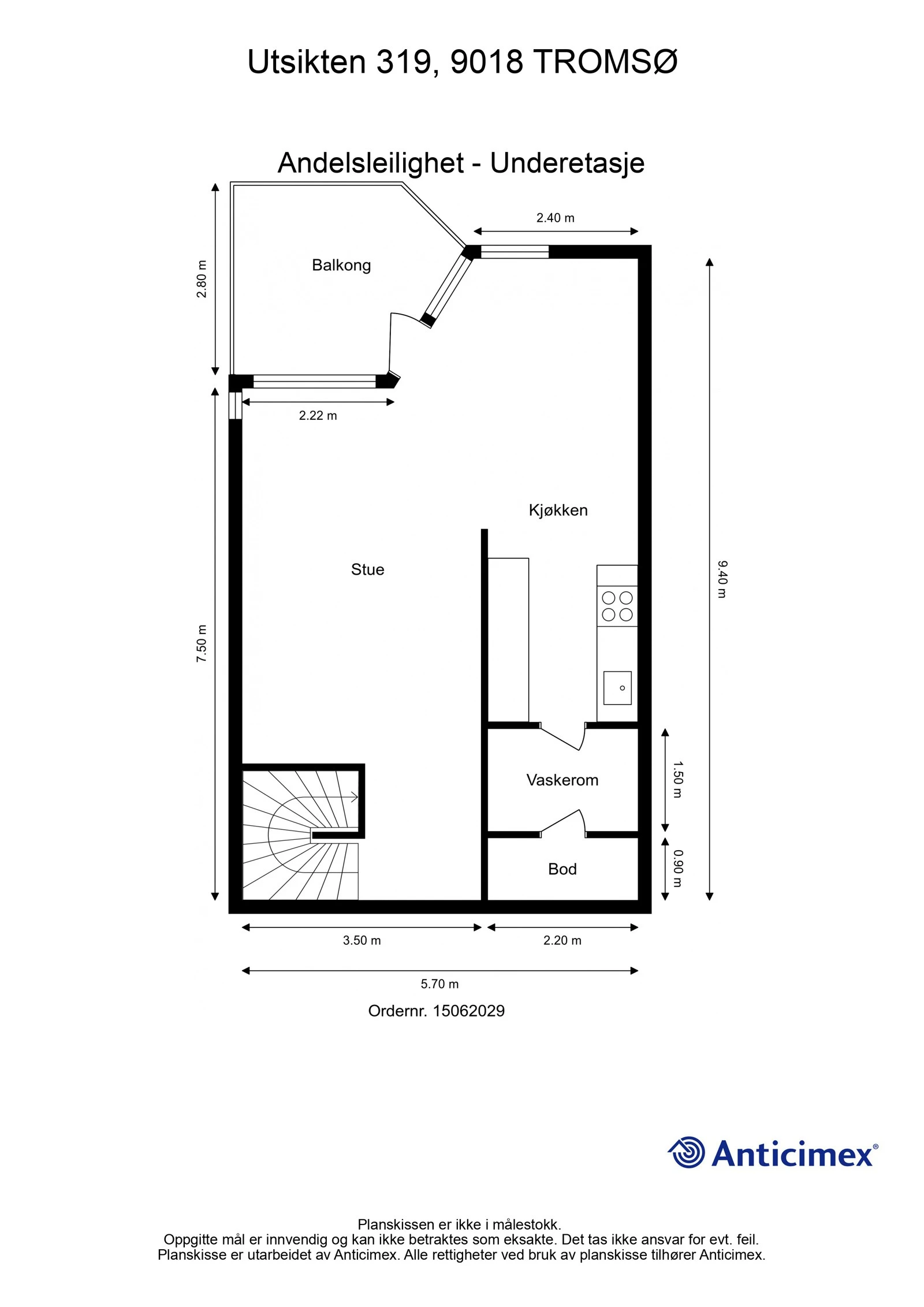 Plantegning 1. etasje Galleribilde