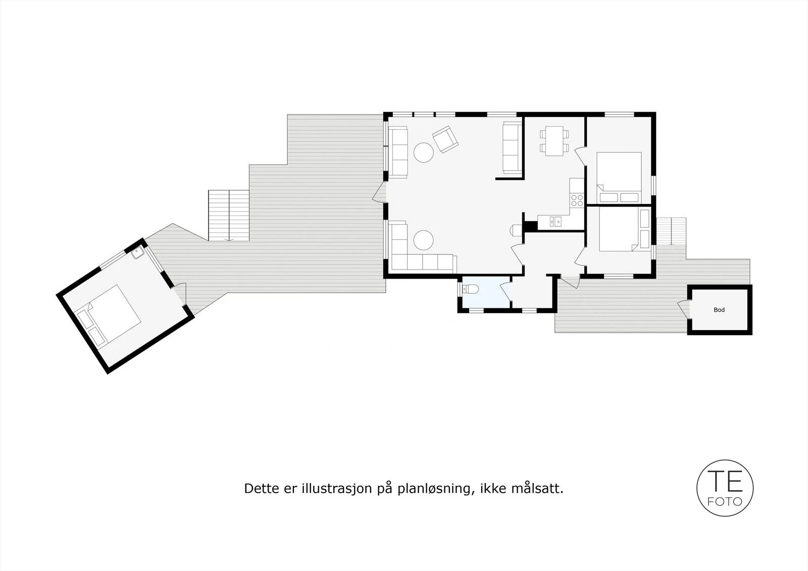Plantegning 1. etasje. Galleribilde