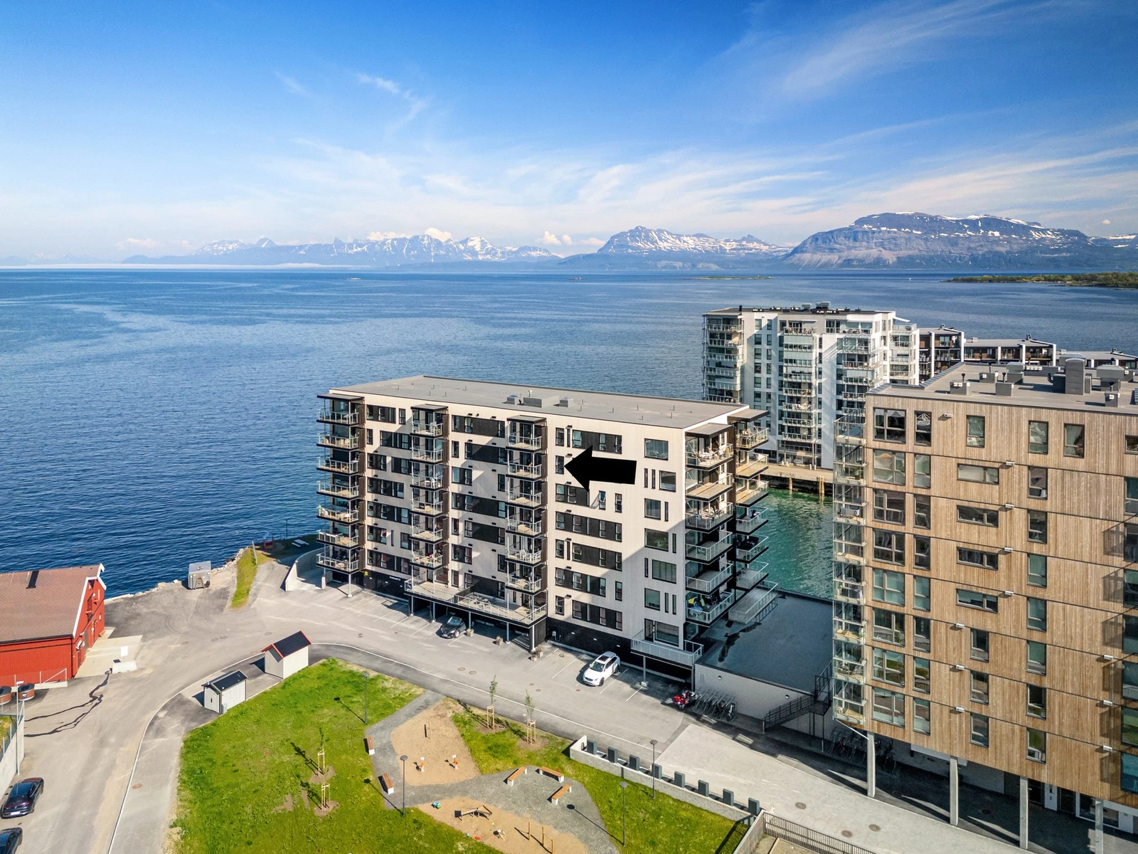 Nybygd leilighet (2022) i Pynten med meget gode solforhold Galleribilde