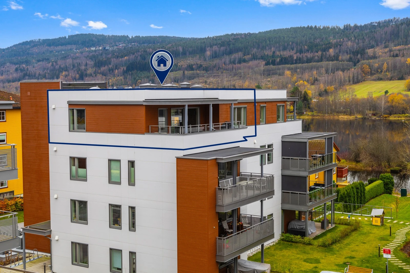 Leiligheten ligger vestvendt og har sen kveldssol Galleribilde