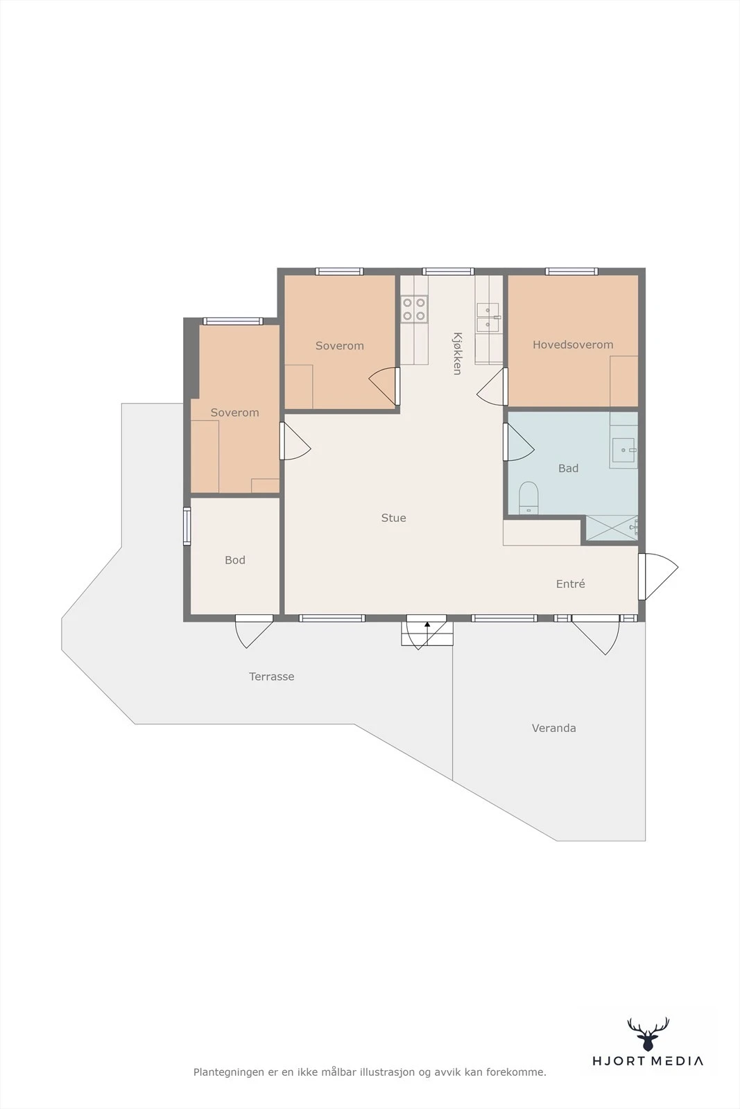 Plantegning Galleribilde