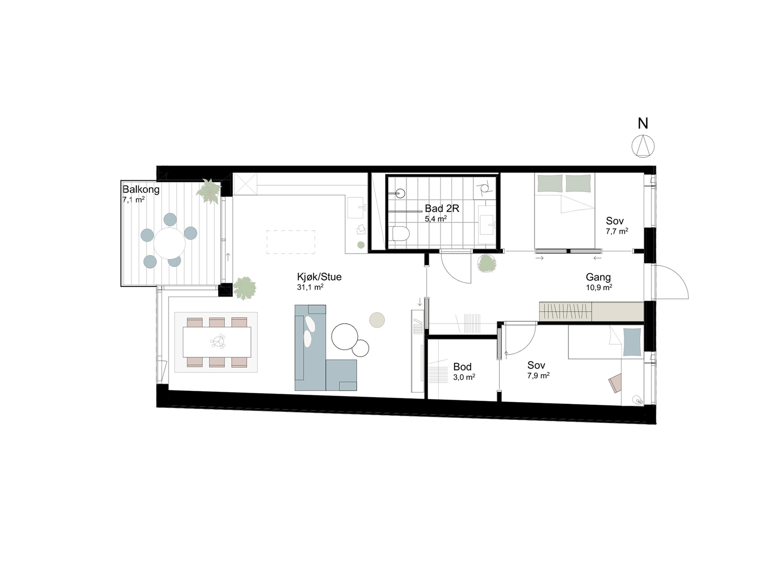 Plantegning Galleribilde