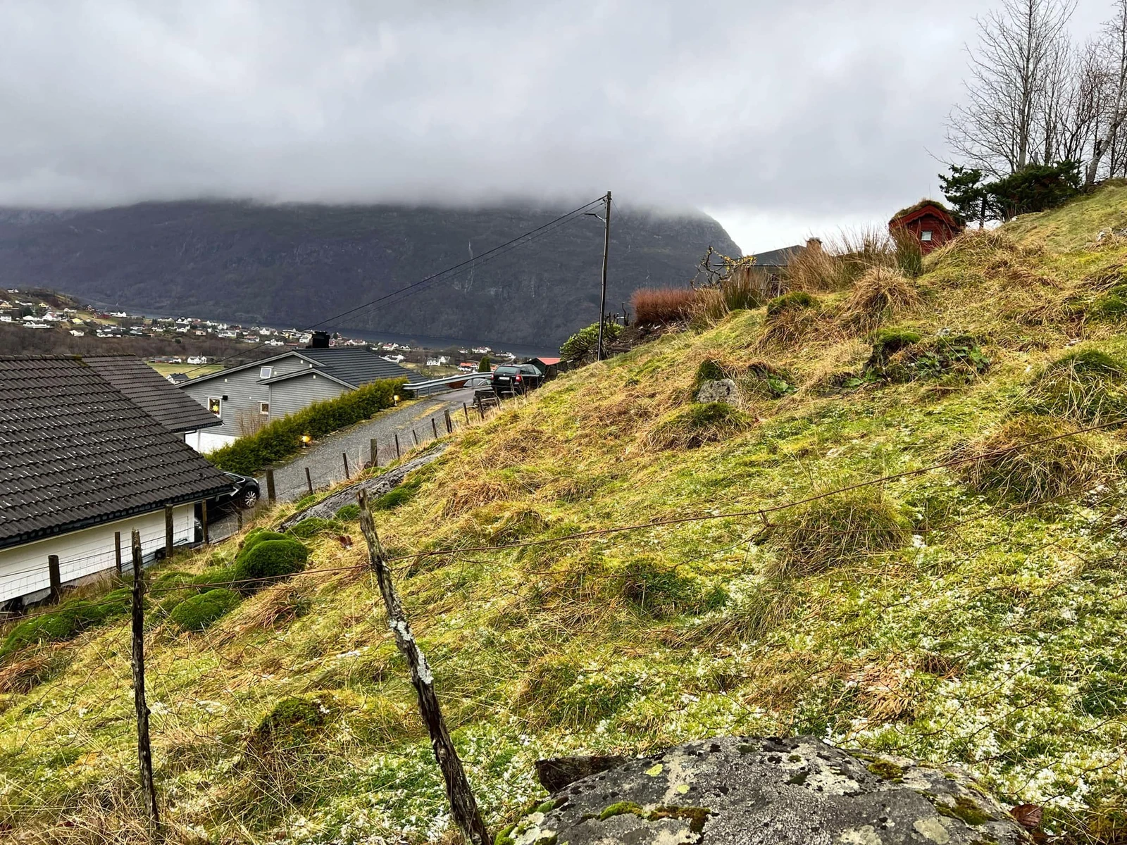 Frå areal som er for sal - mot Klokkarlia Galleribilde