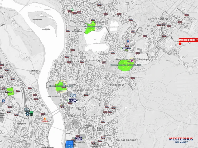 Kart fra Placepoint Galleribilde