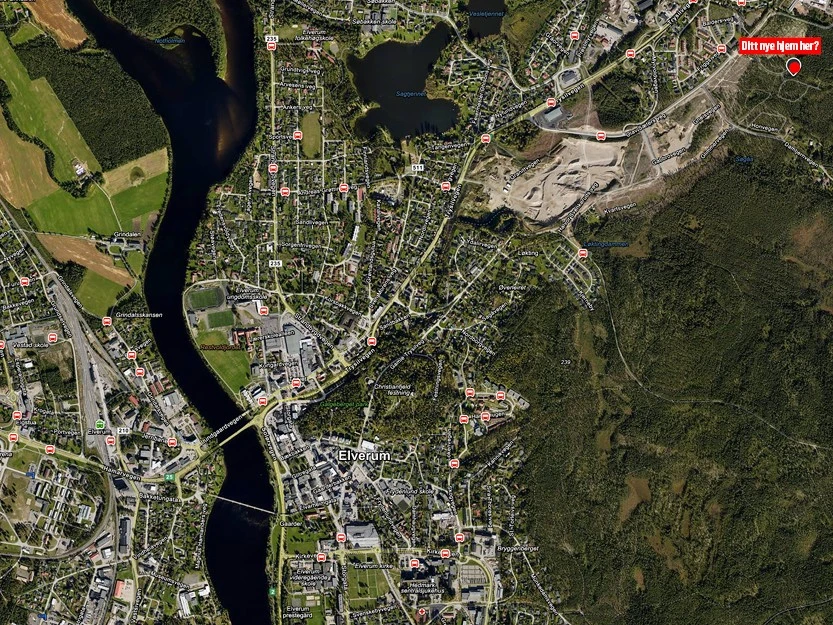 Kart fra Gule sider Galleribilde