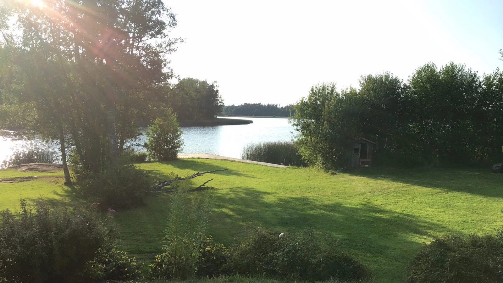 Stor plen med brygge Galleribilde