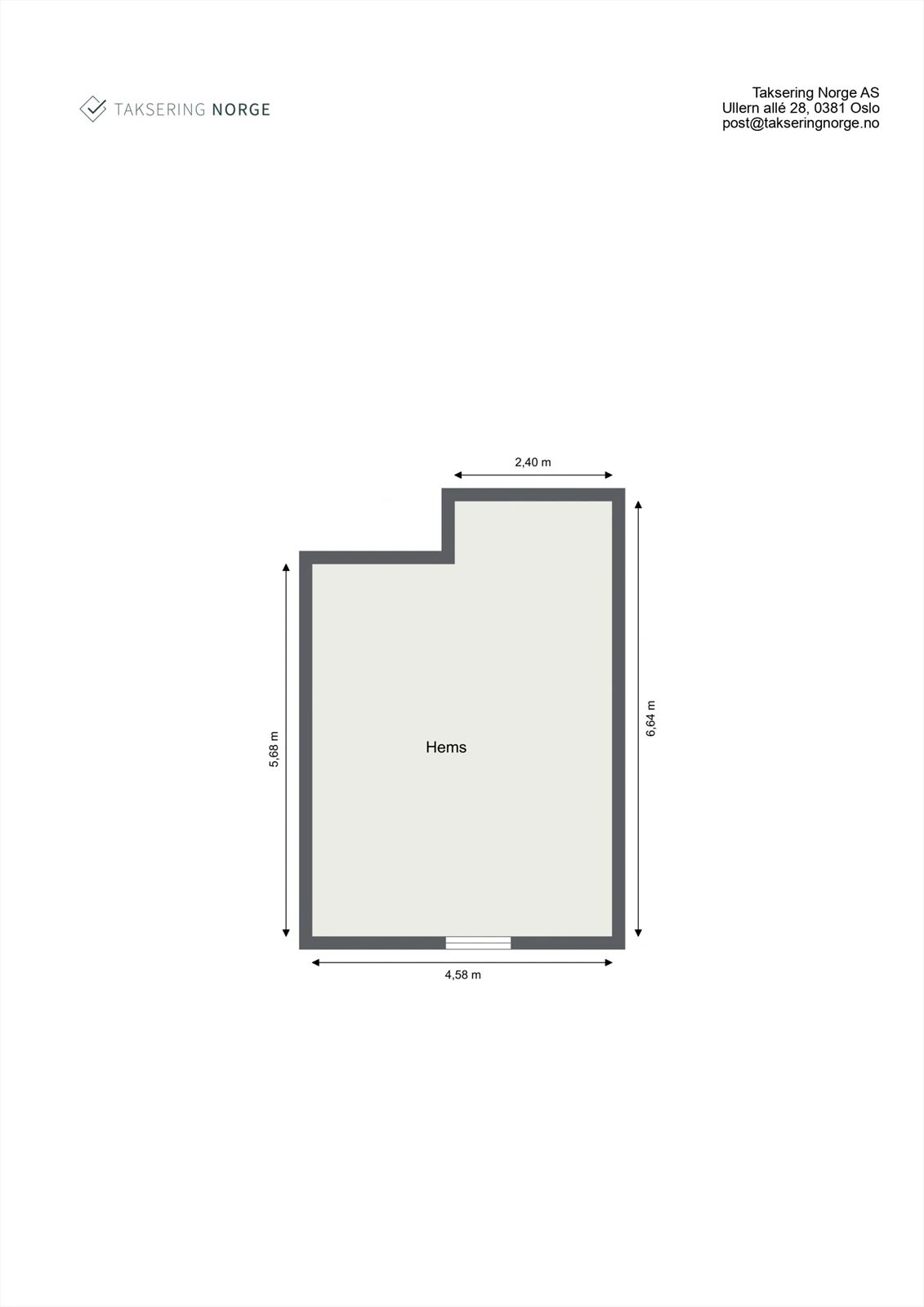 Plantegning, hems. Galleribilde