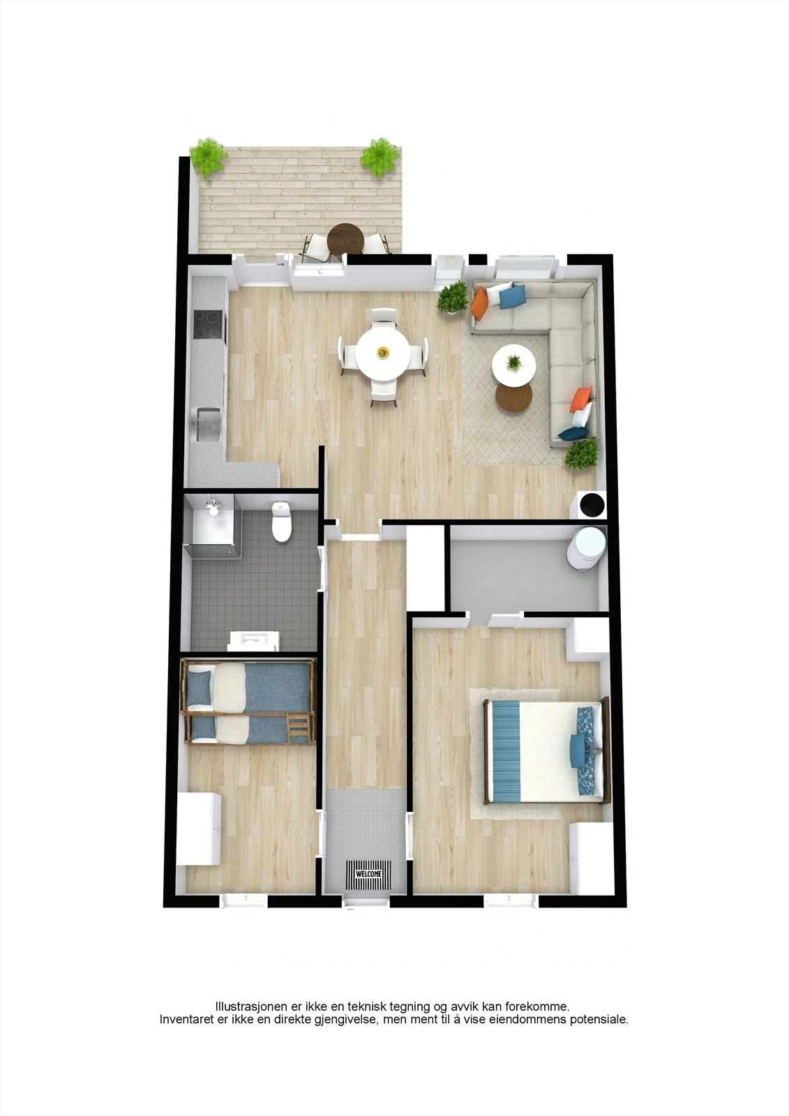 Plantegning Galleribilde