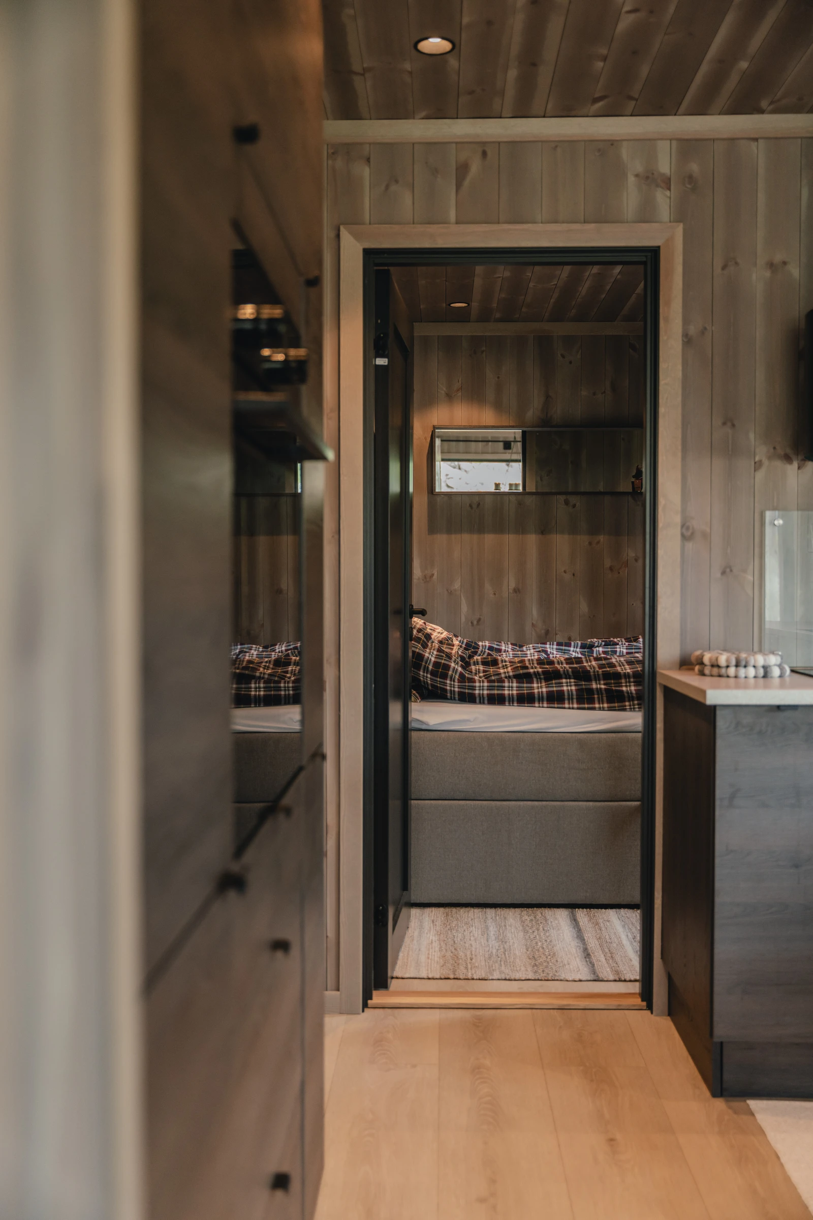 Interiørbilder fra prosjektert hyttemodell (kundetilpasset) Galleribilde