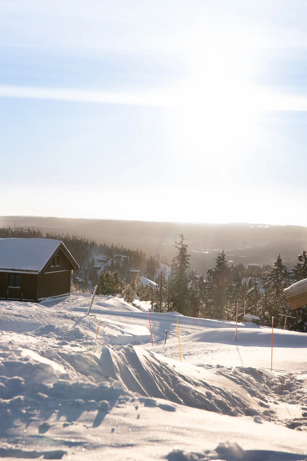 Fra hytta er det flott utsikt mot nærområdet og den vakre naturen som preger Lifjell. Galleribilde