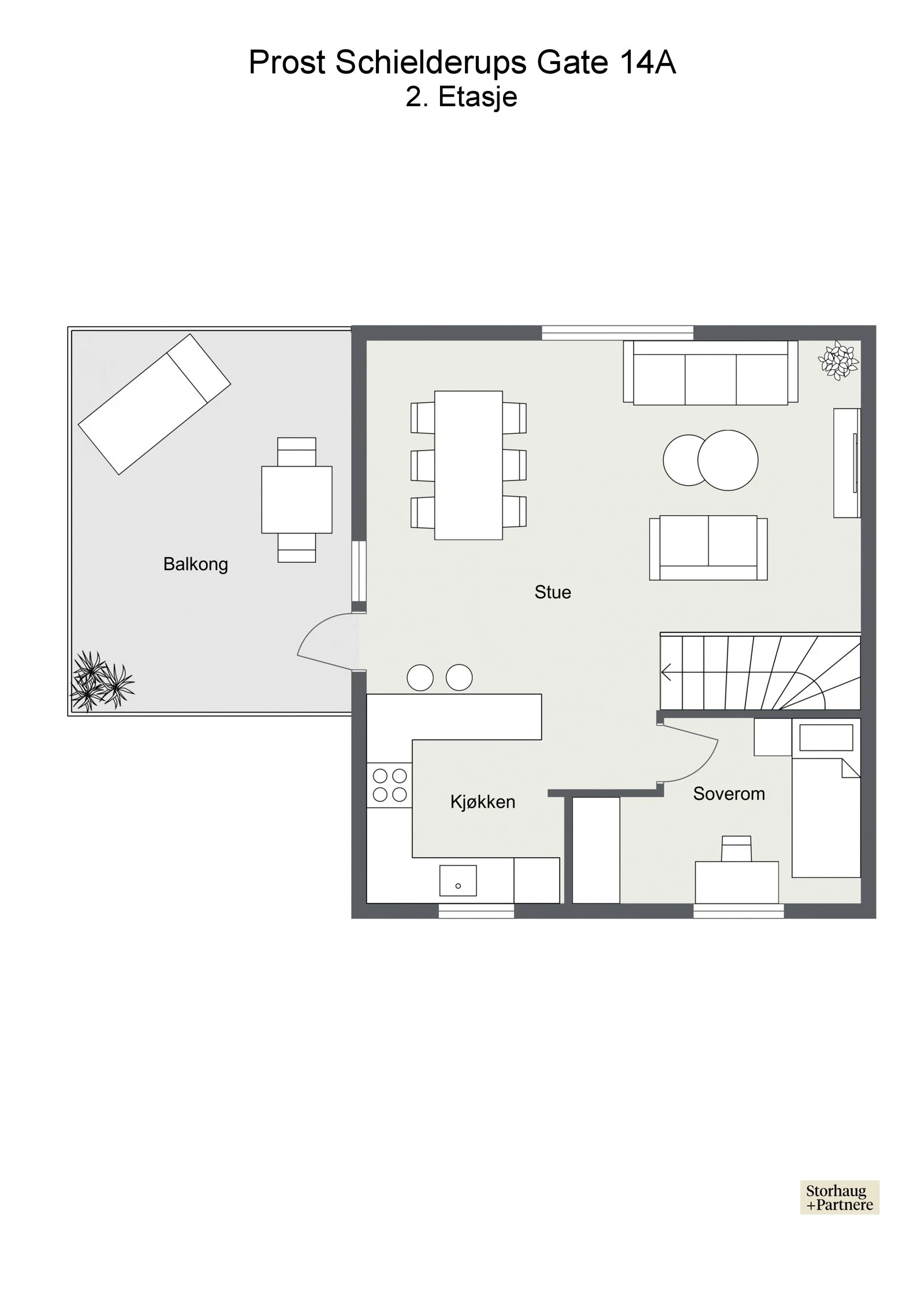 Plantegning 2. etasje Galleribilde