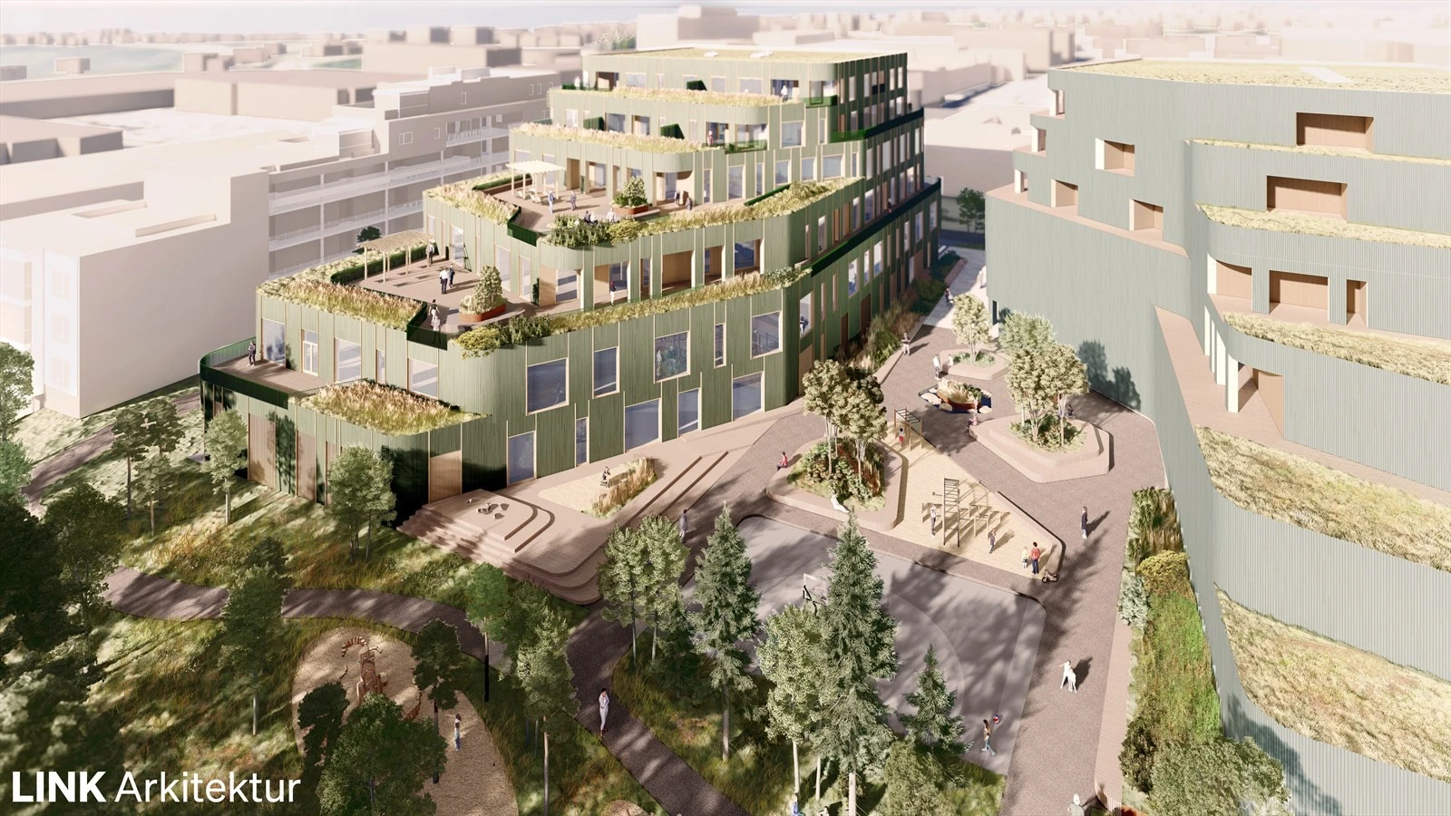 M55 - illustrasjon fugleperspektiv Galleribilde