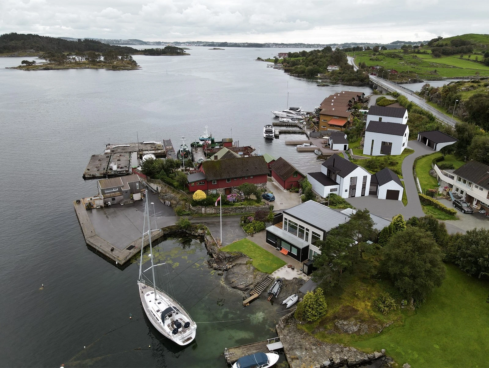 Nydelig skjærgård, og enkel adkomst til Ryfylkebassenget fra eiendommene Galleribilde