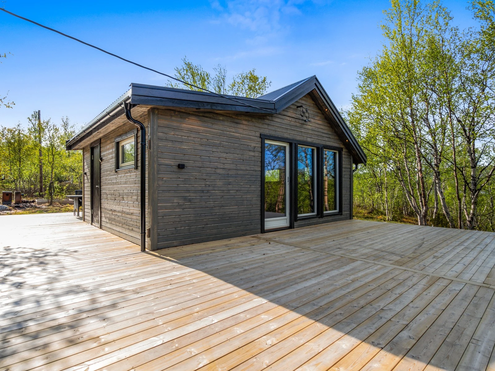 Terrassen er særdeles romslig Galleribilde