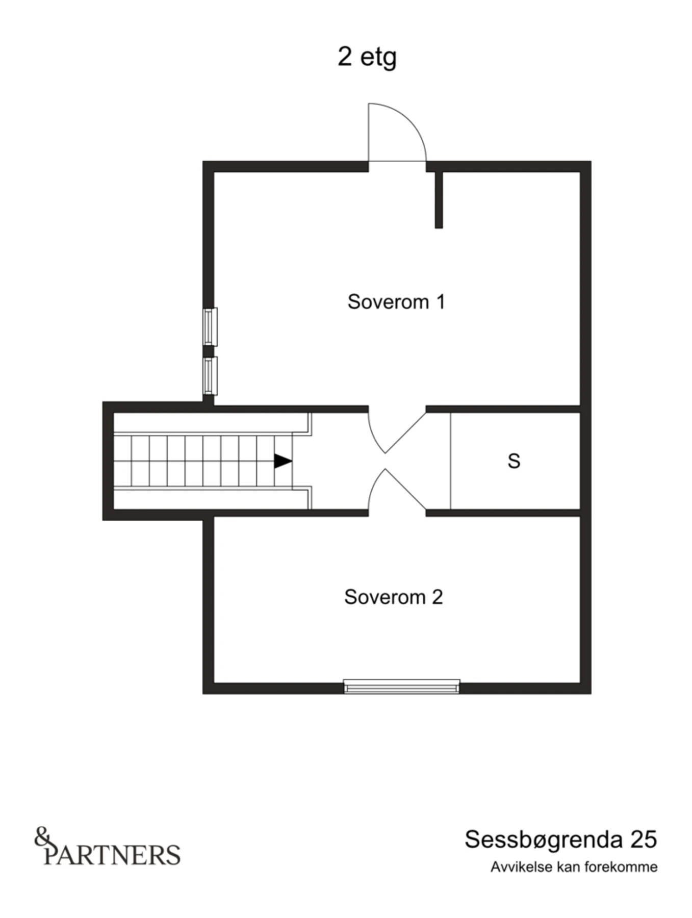 Plantegning loftsetasje Galleribilde