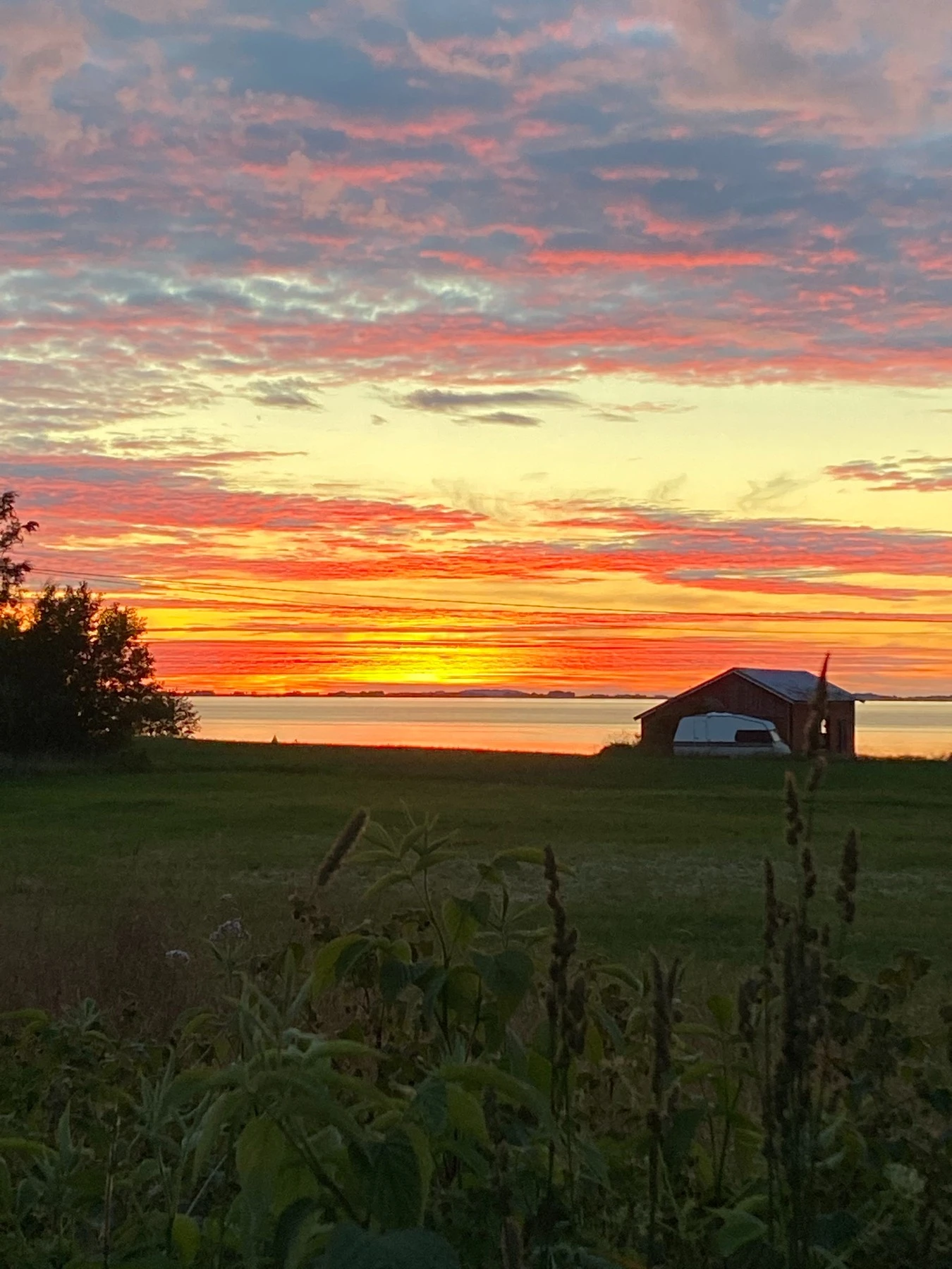 Nydelig solnedgang på Agdenes Galleribilde