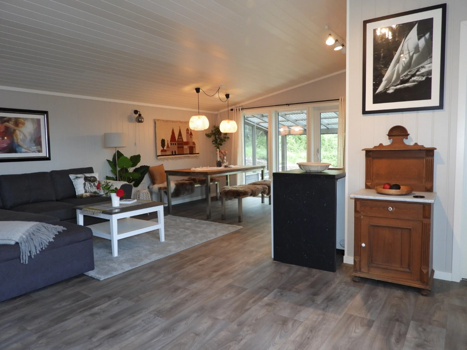 Stue i anneks Galleribilde