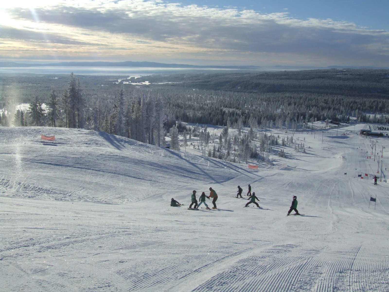 Fra alpinsenteret som ligger rett nedenfor tomteområdet Galleribilde