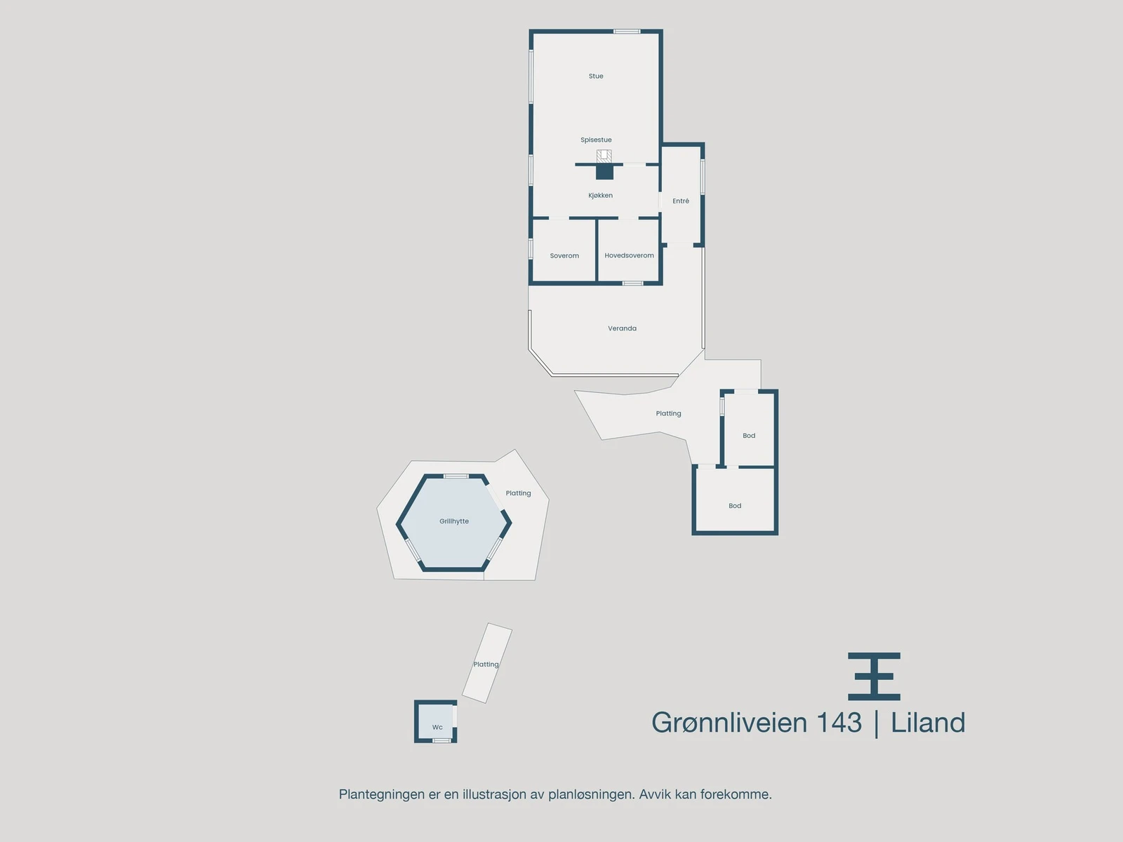 Plantegning Galleribilde