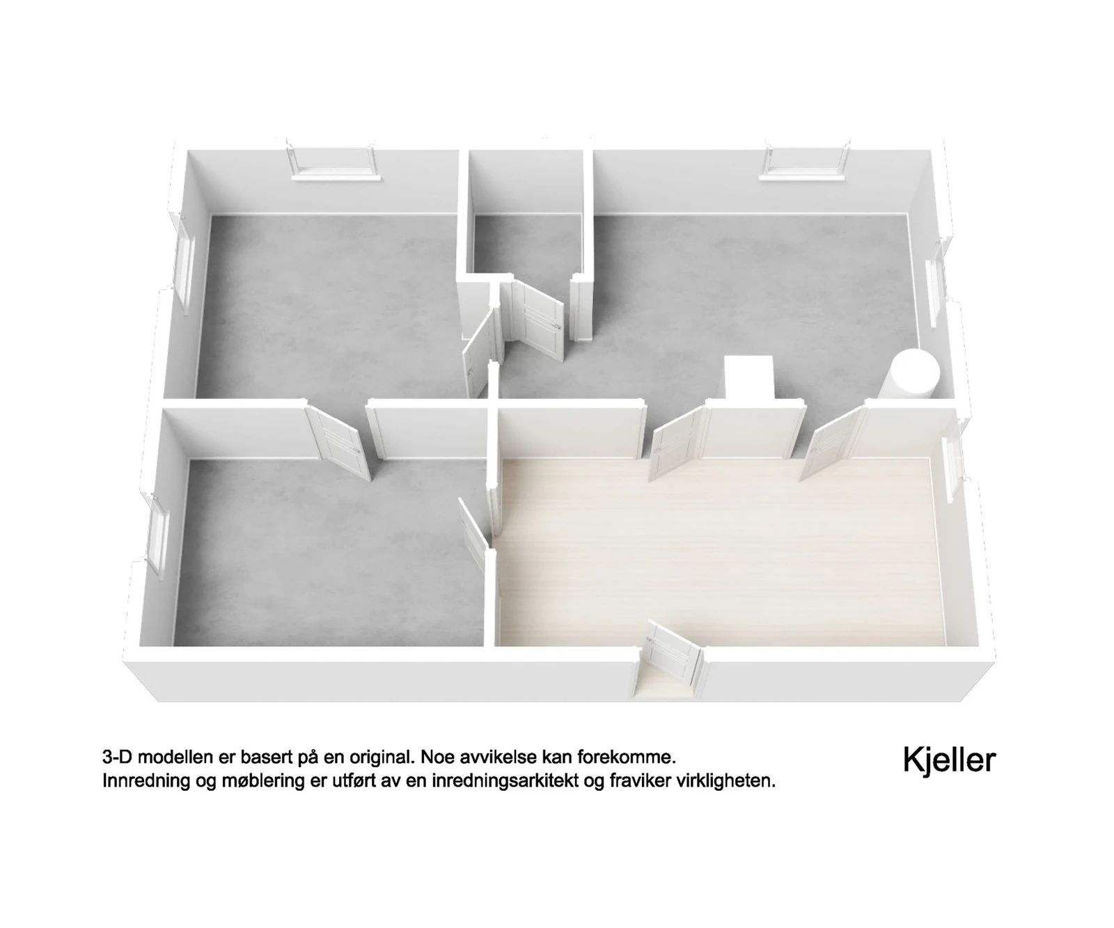 Plantegning 3D Galleribilde