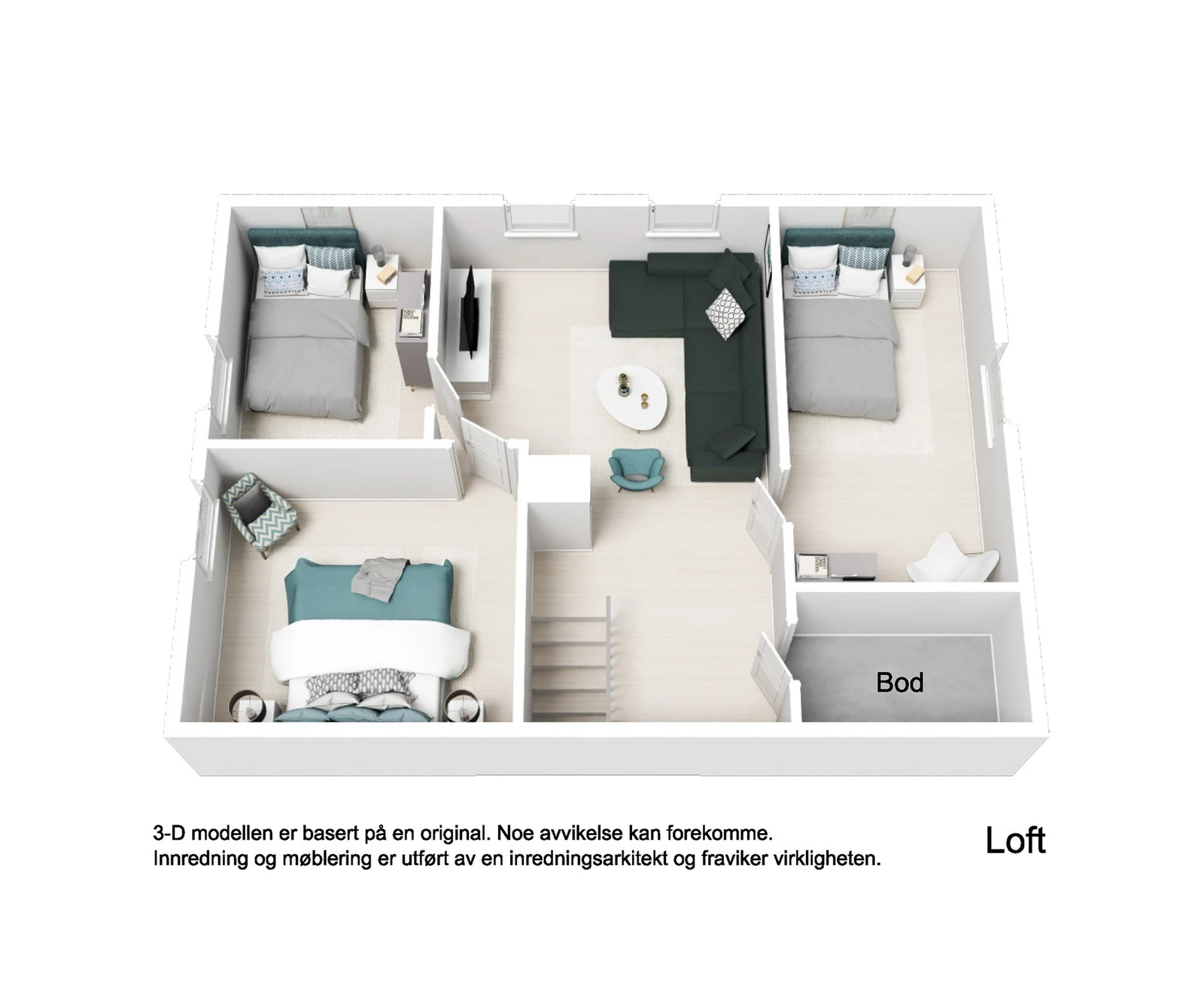 Plantegning 3D Galleribilde