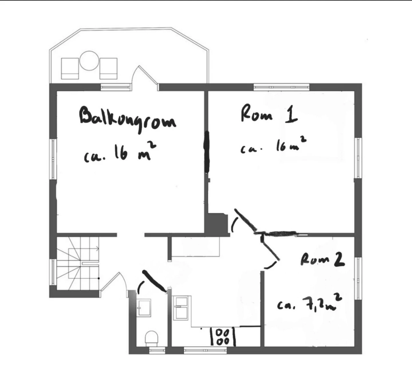 Planløsning 2. etg Galleribilde