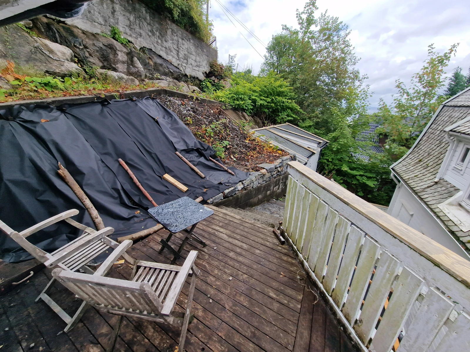 Uteområde under utbedring Galleribilde