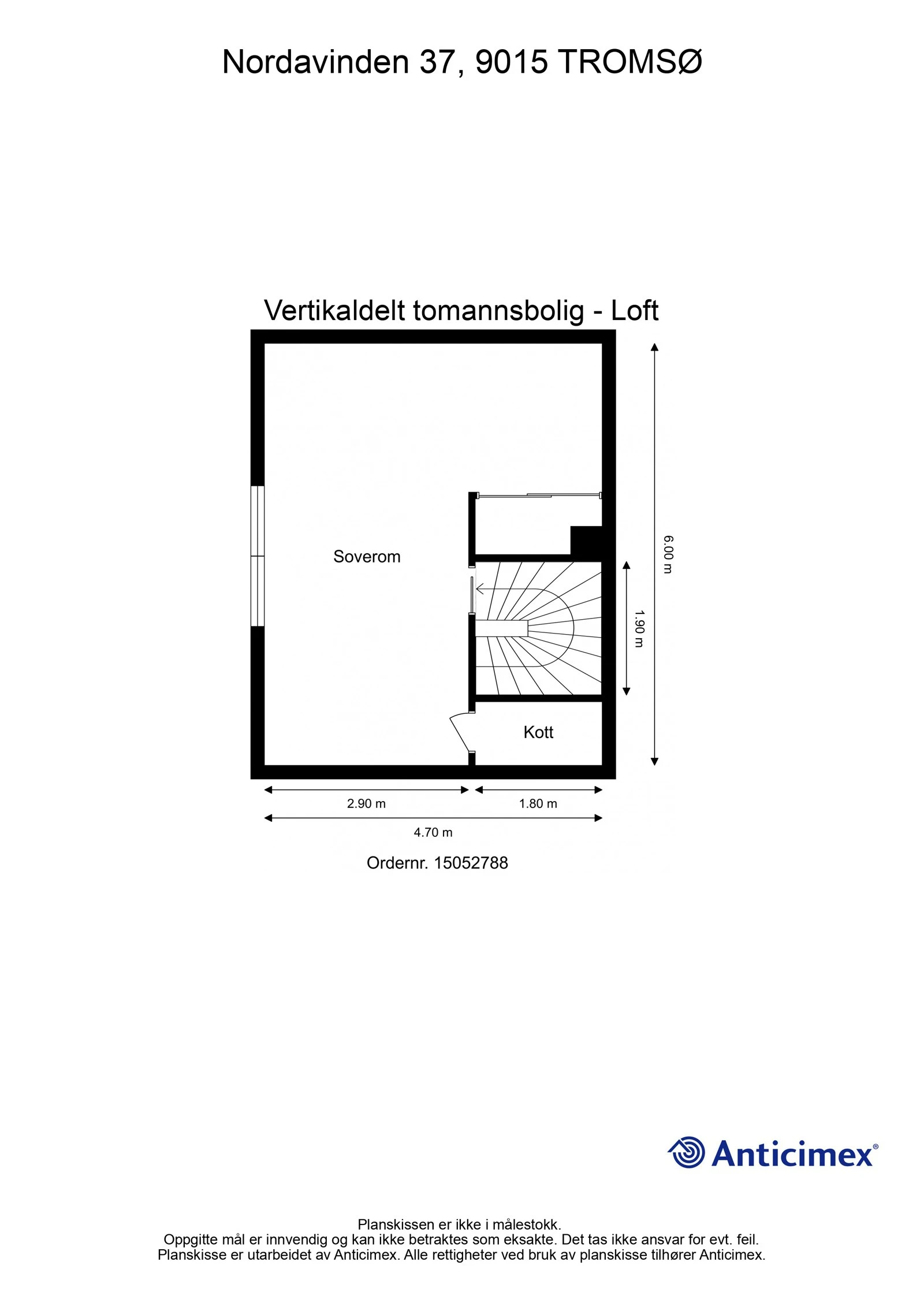 Plantegning 3. etasje Galleribilde