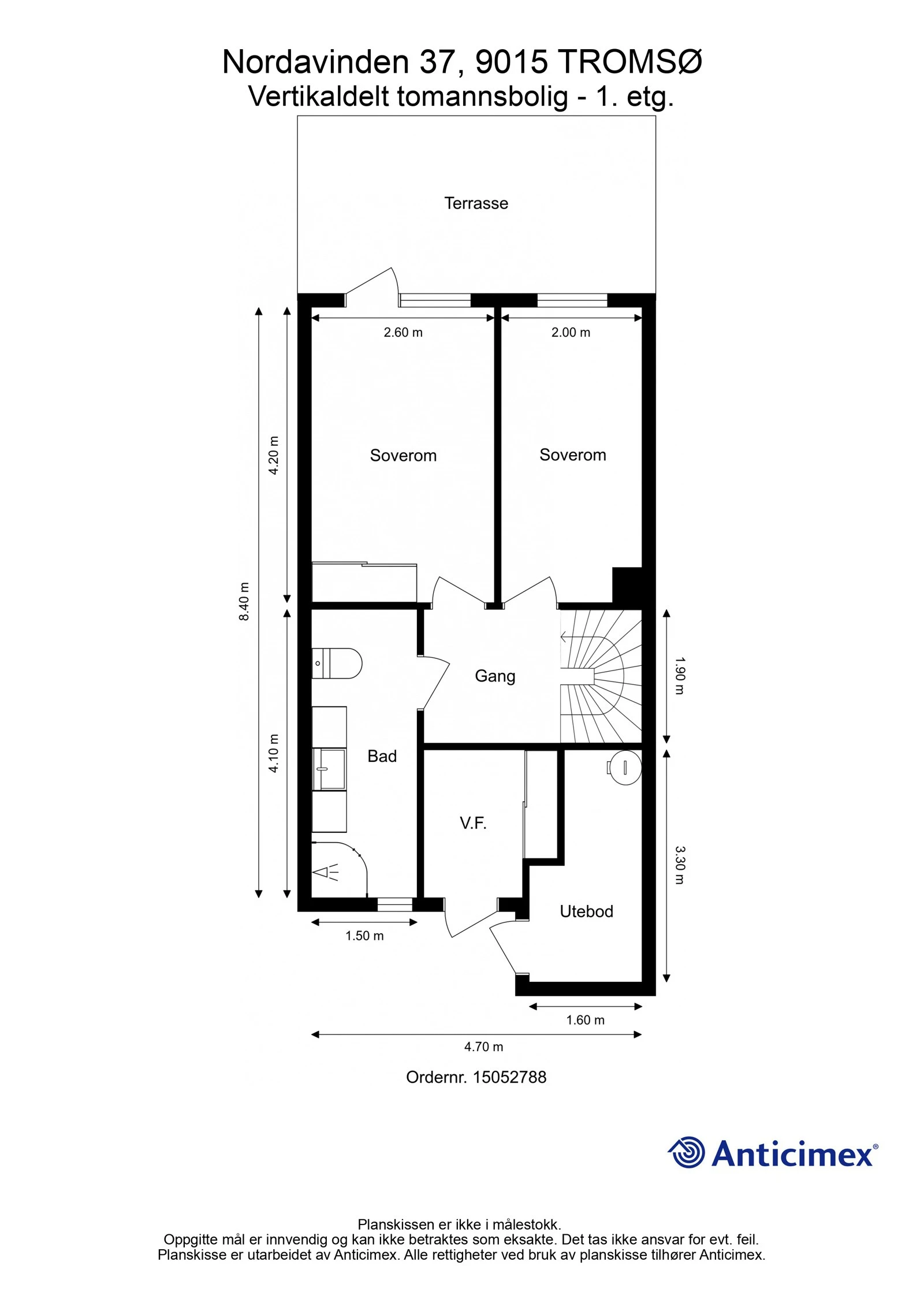 Plantegning 1. etasje Galleribilde