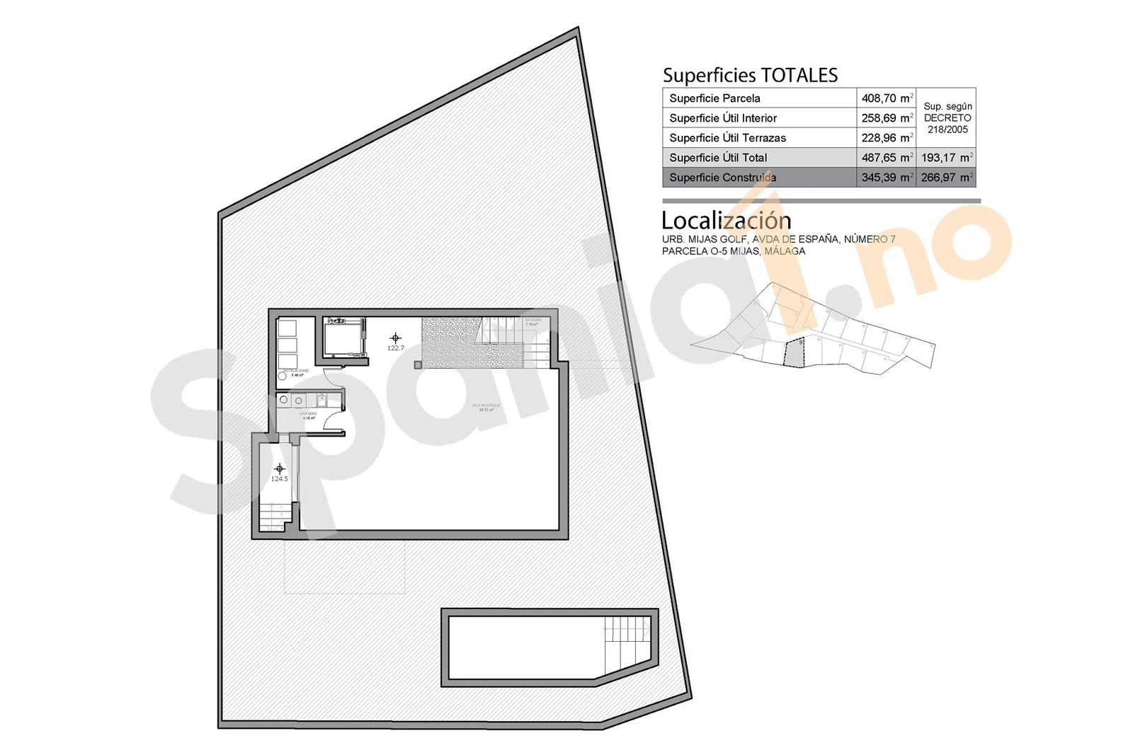 Plantegning underetasje Galleribilde