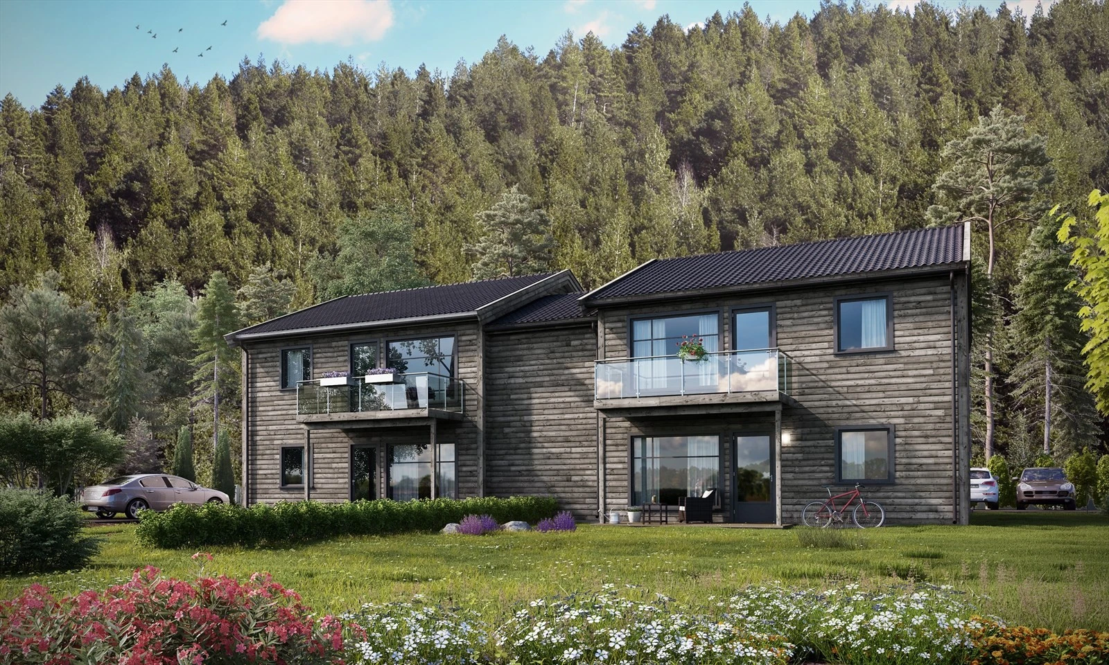 Velkommen til Utsikten! Prosjekterte leiligheter sentralt i Prestfoss. Galleribilde