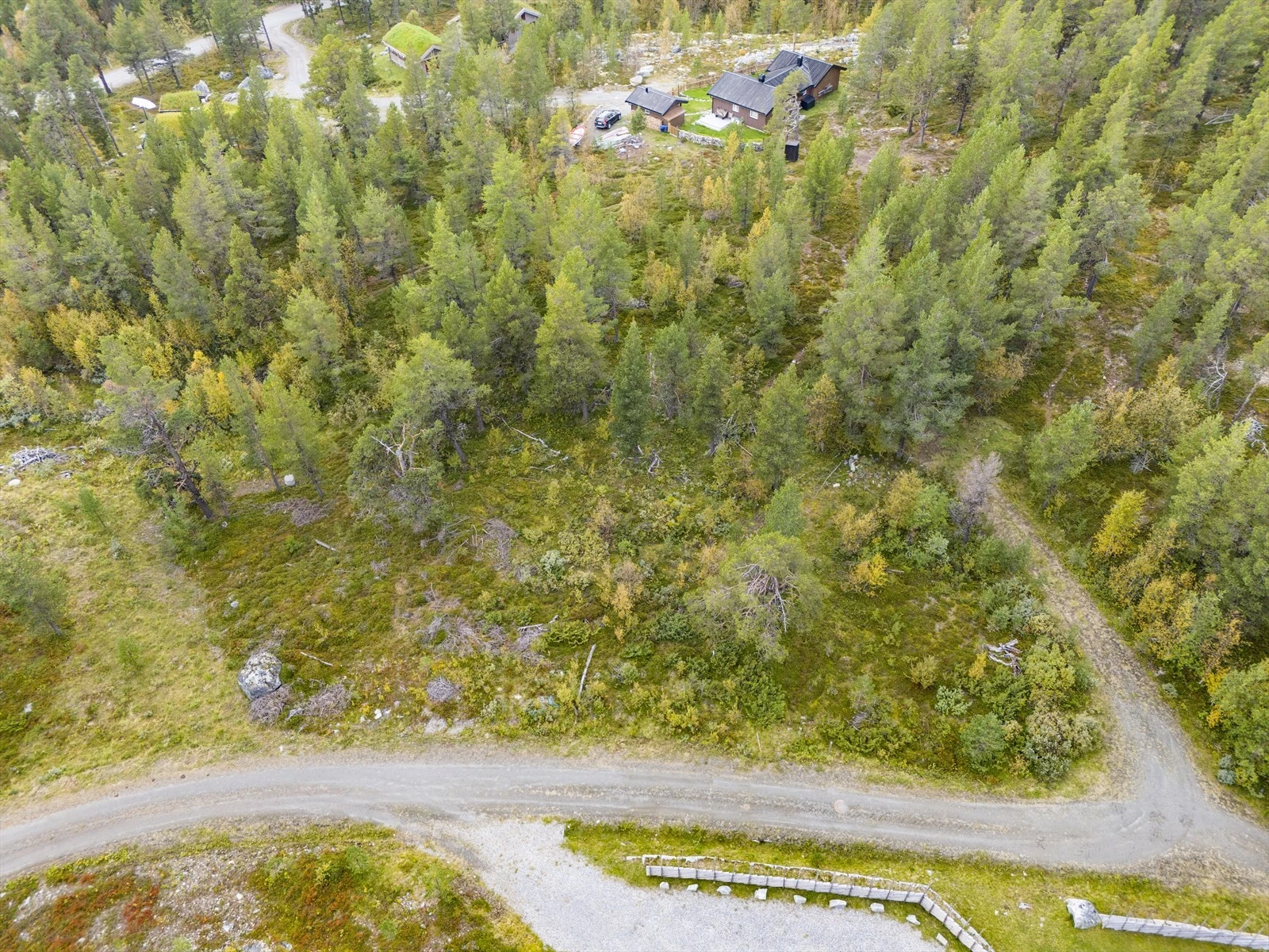 Det er også fremlagt vann og avløp til tomtegrense. Galleribilde