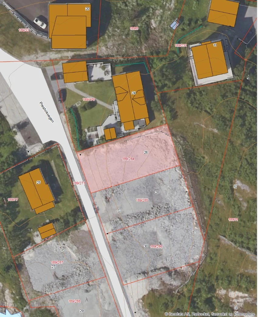 Tomtekart Prestvikvegen 26 Galleribilde