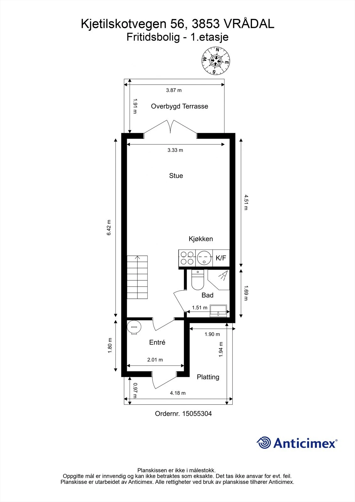 Plantegning 1. etasje Galleribilde