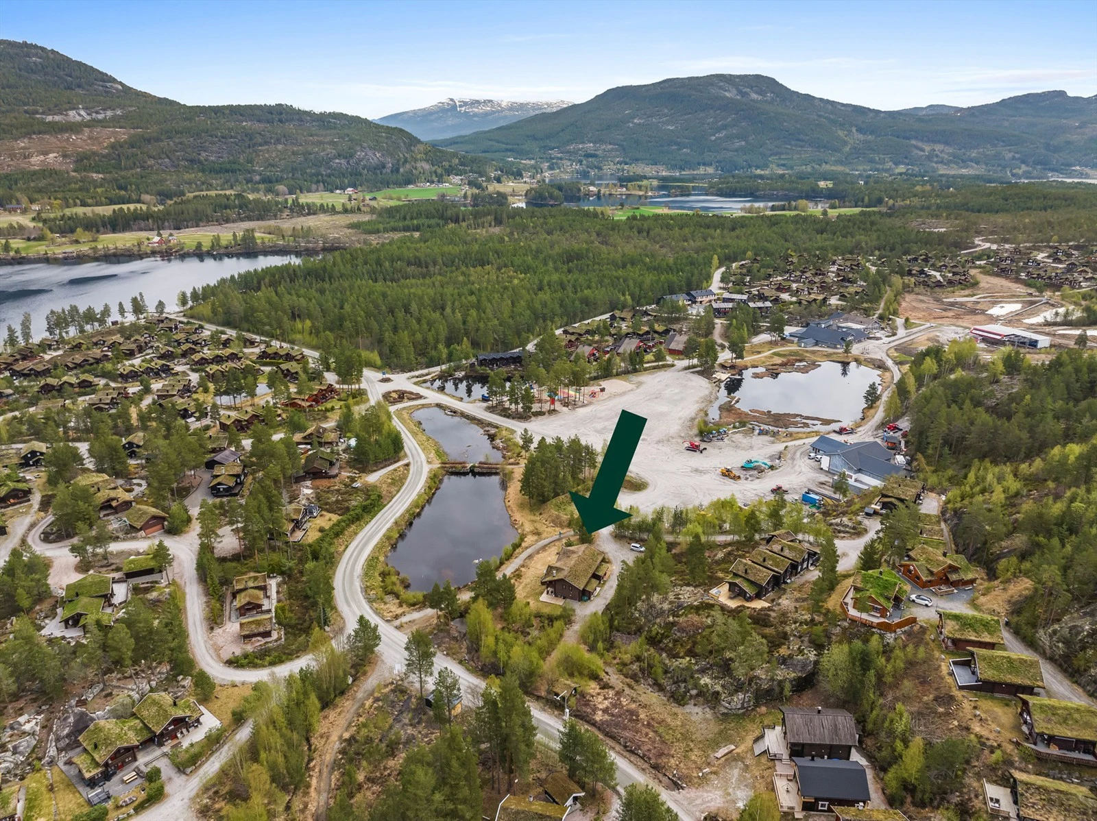 Hytten er sentralt beliggende i Vrådal Panorama Galleribilde