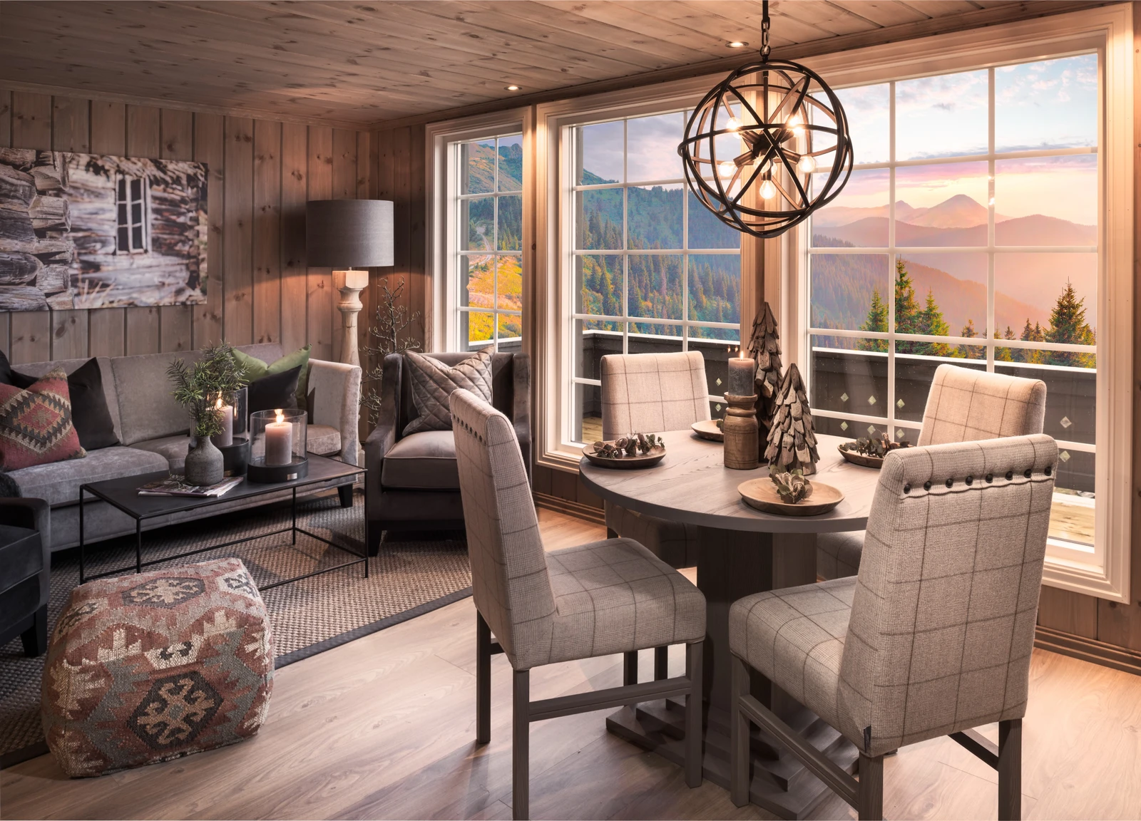 Spisestue fra hytte i samme serie. Galleribilde