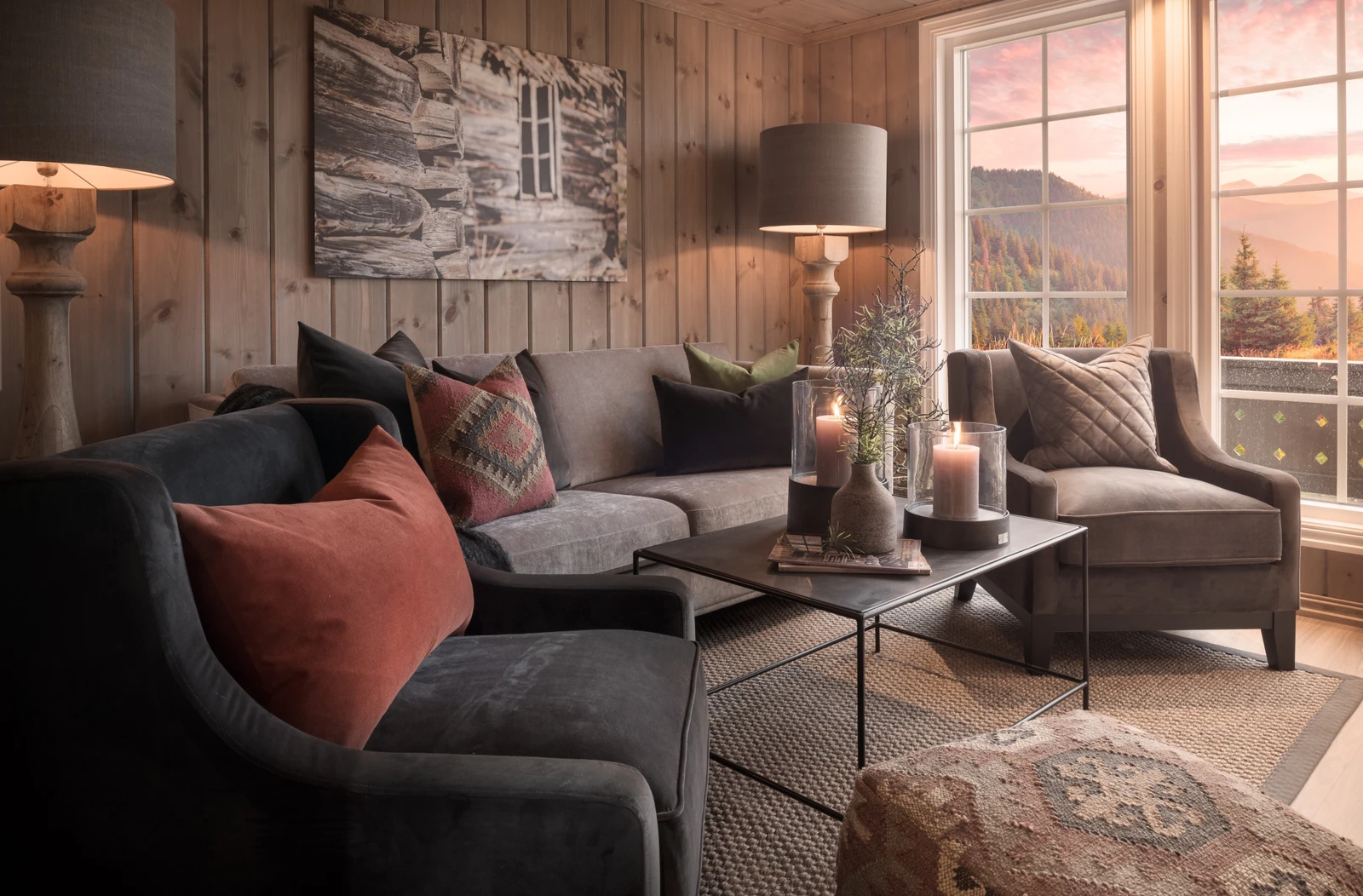 Stue fra hytte i samme serie. Galleribilde