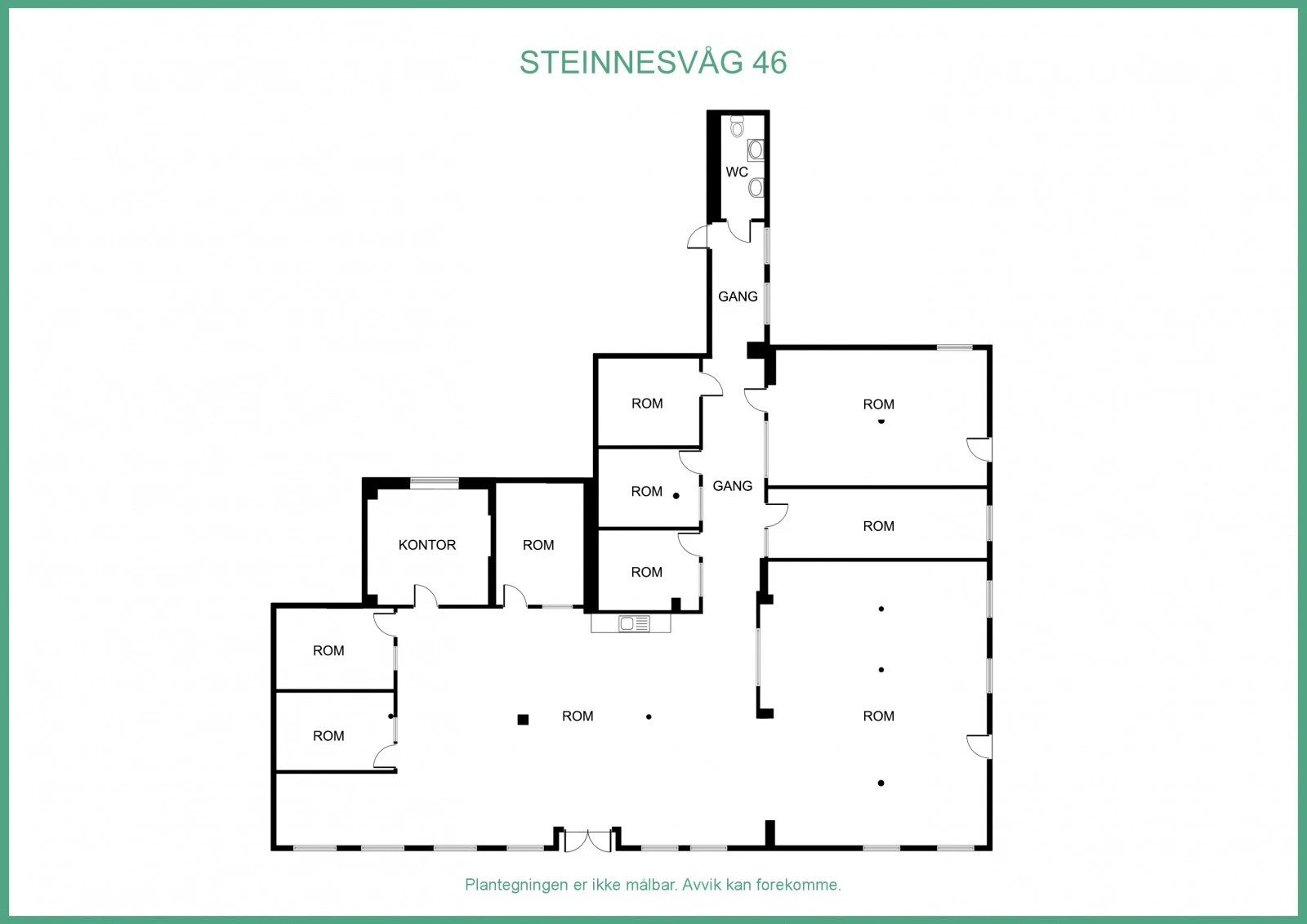 Plantegning 1.etasje Galleribilde