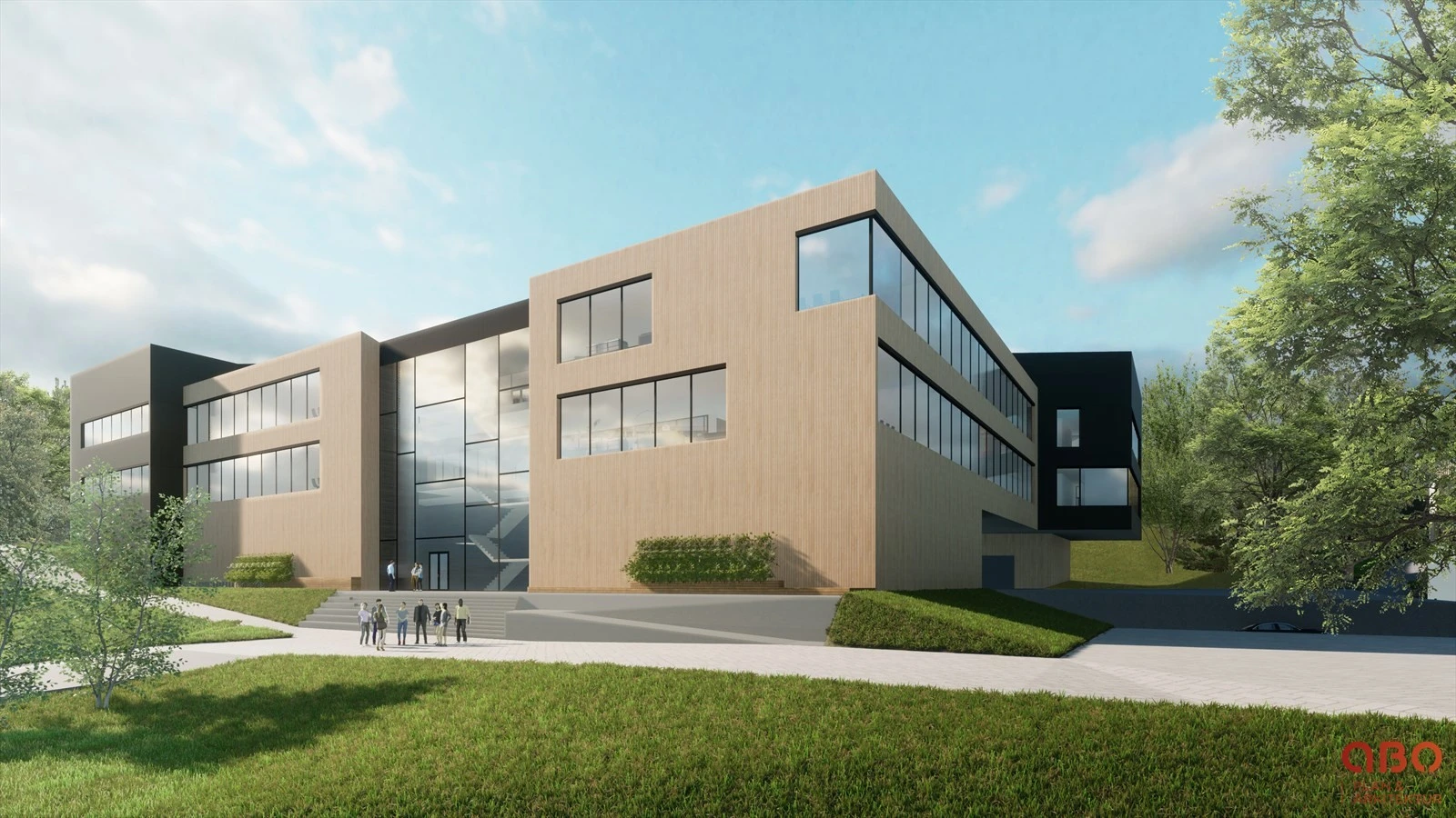 Illustrasjon fasade fra Kokstaddalen X. Galleribilde