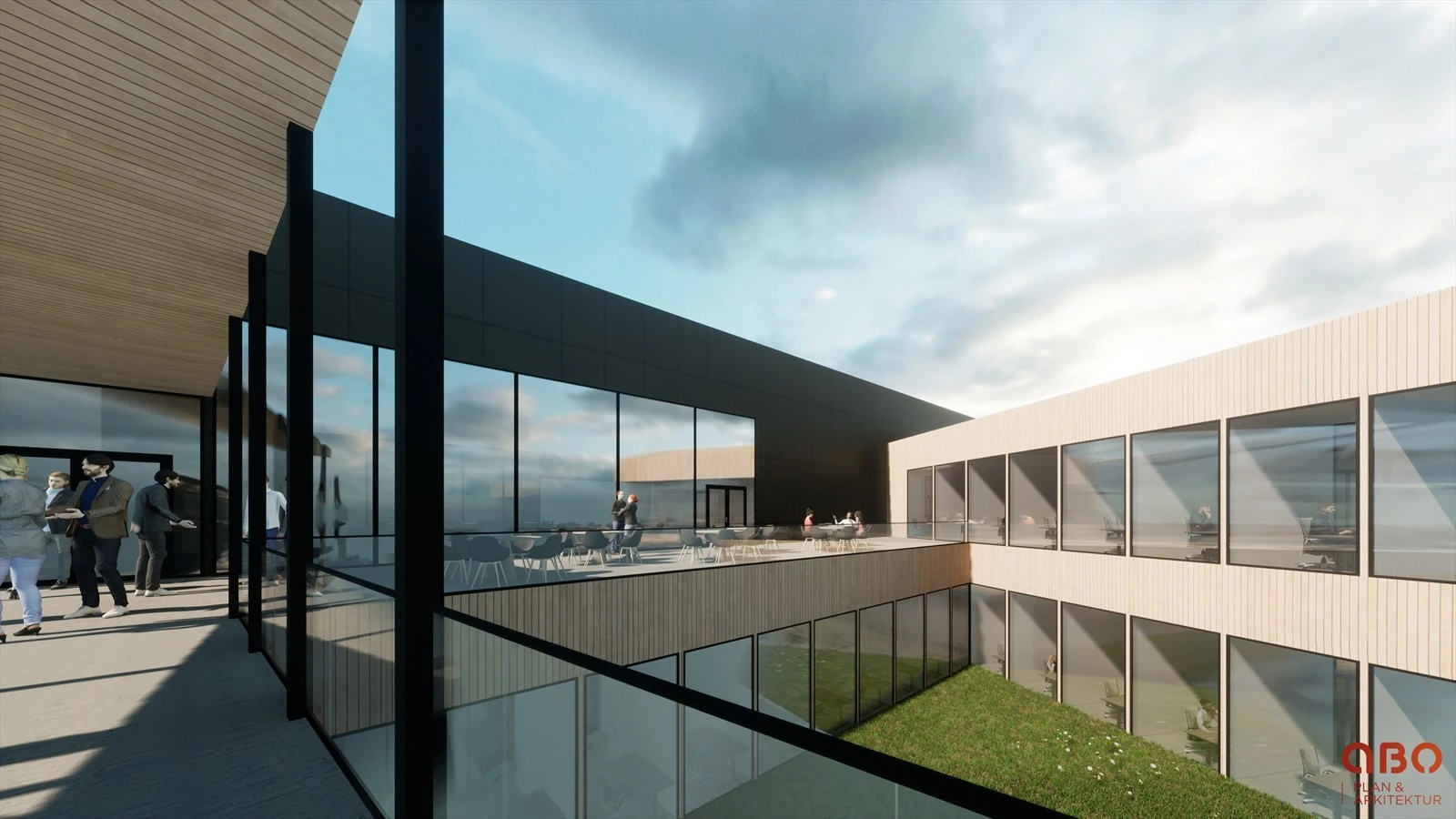 Illustrasjon fra Kokstaddalen X og takterrasse. Galleribilde