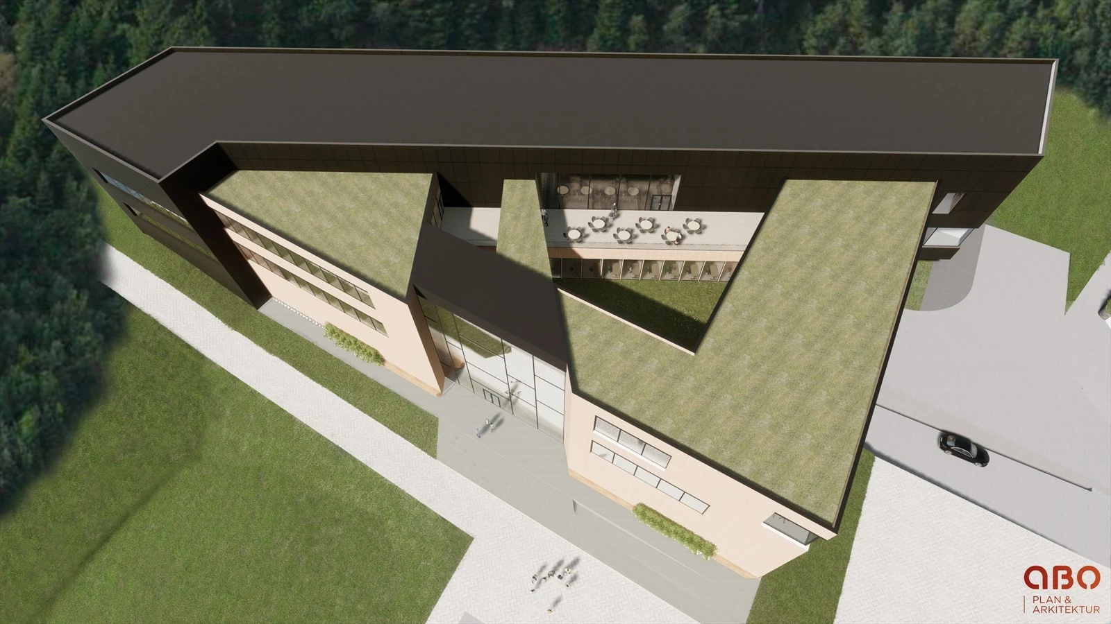 Illustrasjon flyfoto Kokstaddalen X. Galleribilde