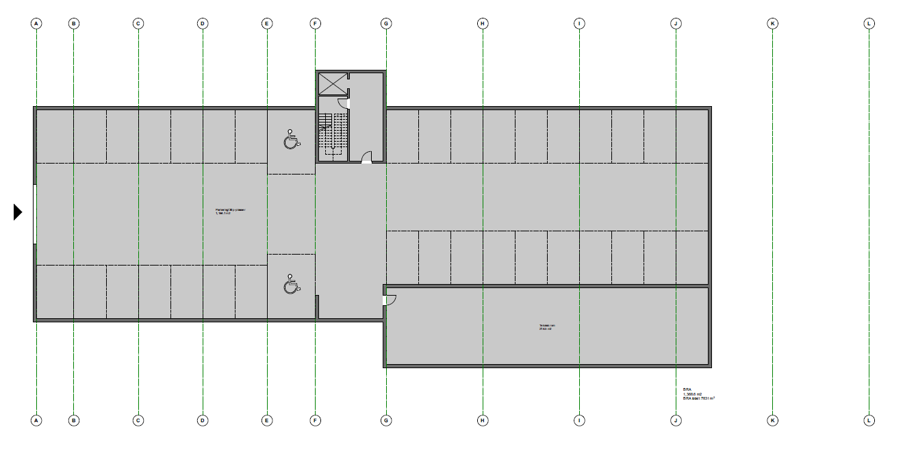 Kokstaddalen 2, kjeller - forslag til innredning. Galleribilde