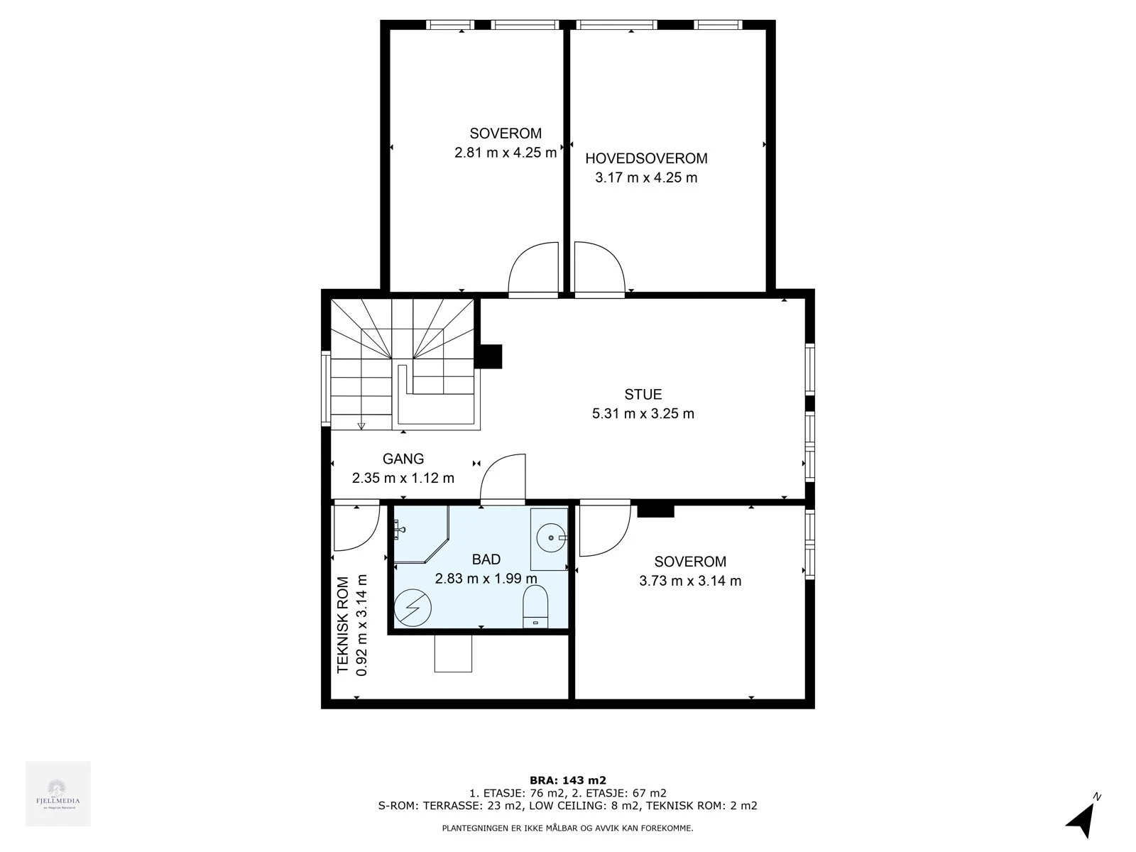 278189_2nd_floor_3_hartevasskroken_hovden_with_dim Galleribilde