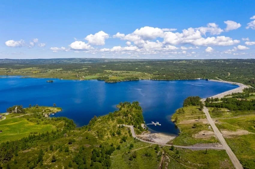 Oversiktsbilde fra Oset hyttefelt Galleribilde