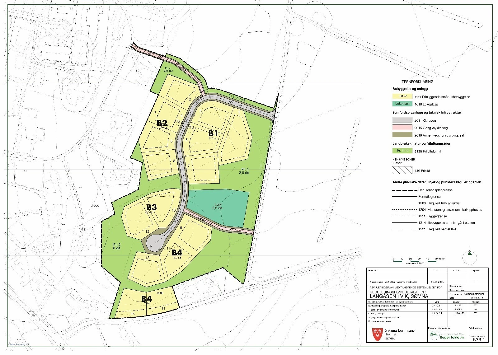 Området består av 15 romslige boligtomter Galleribilde