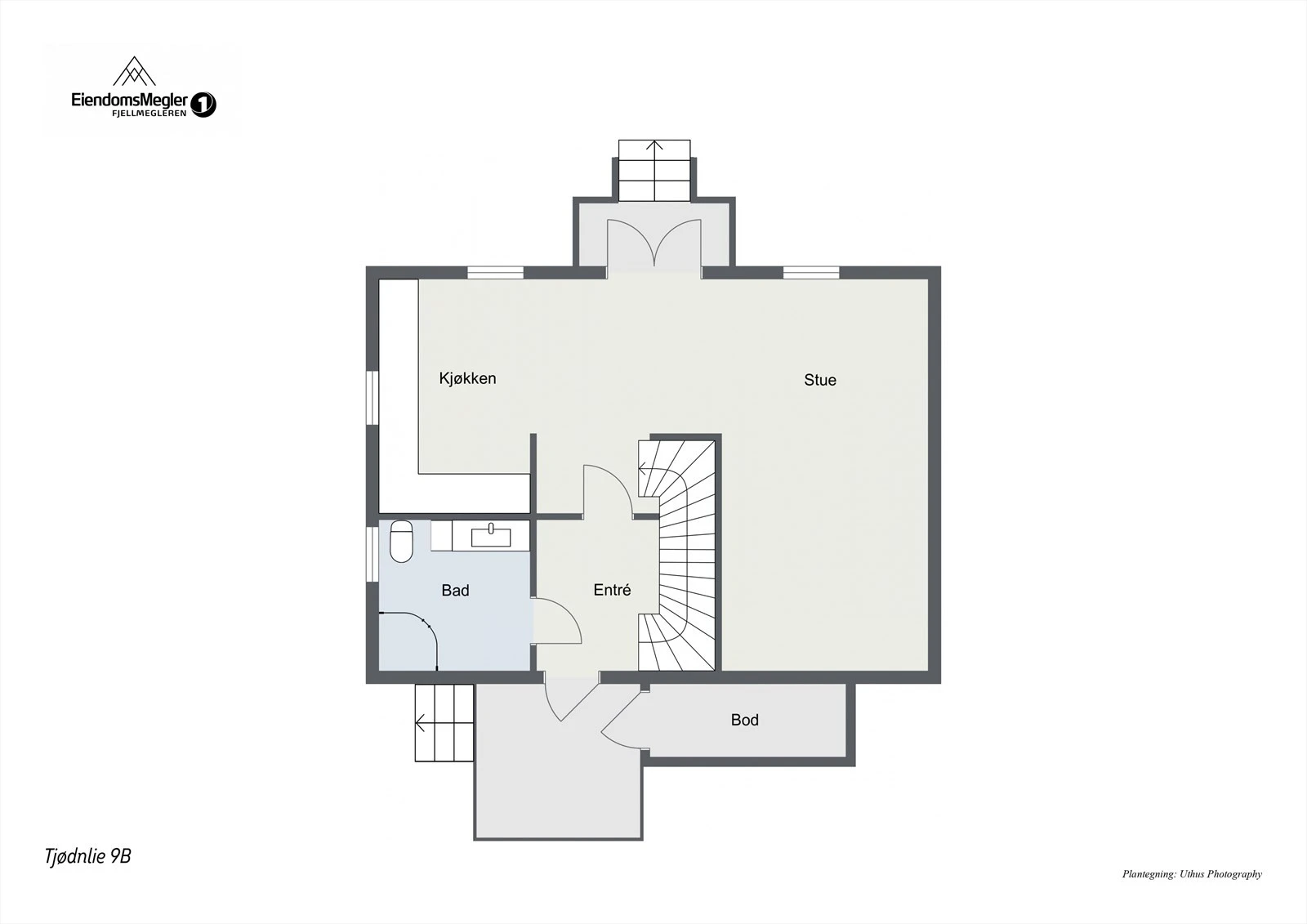 Plantegning 1. etg. Galleribilde