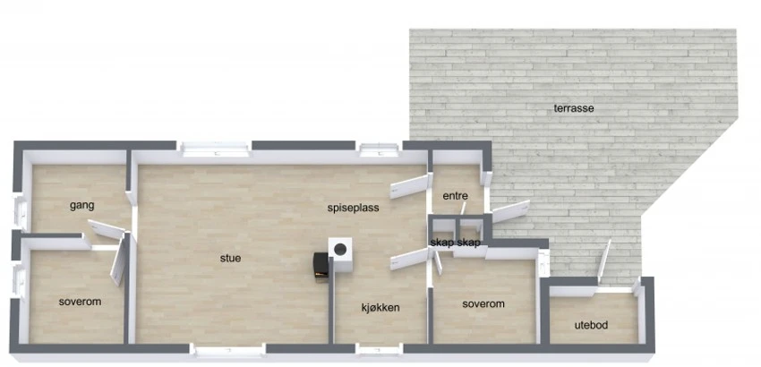 Plantegning Galleribilde